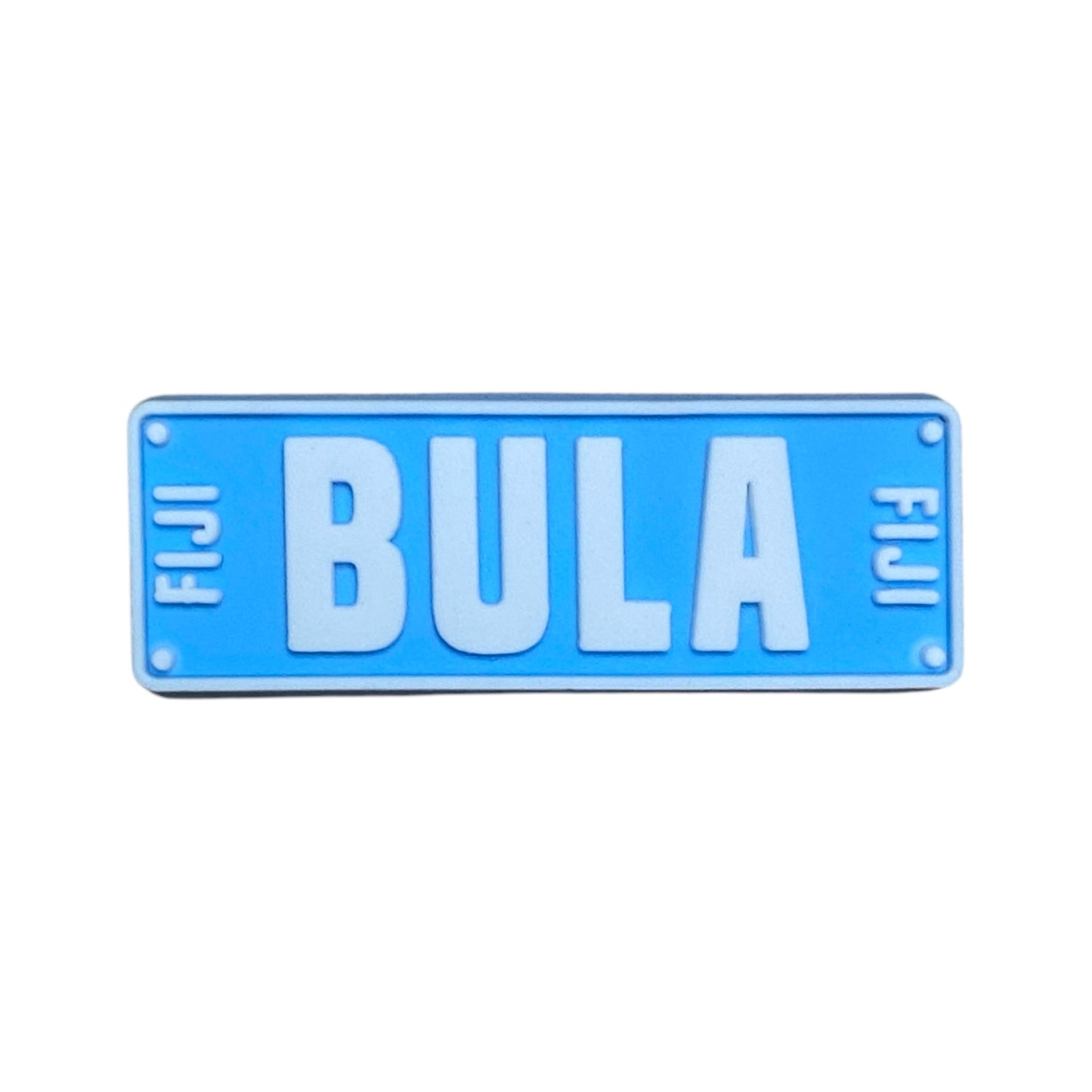 Travel - Fiji - BULA License Number Plate Shoe Charm