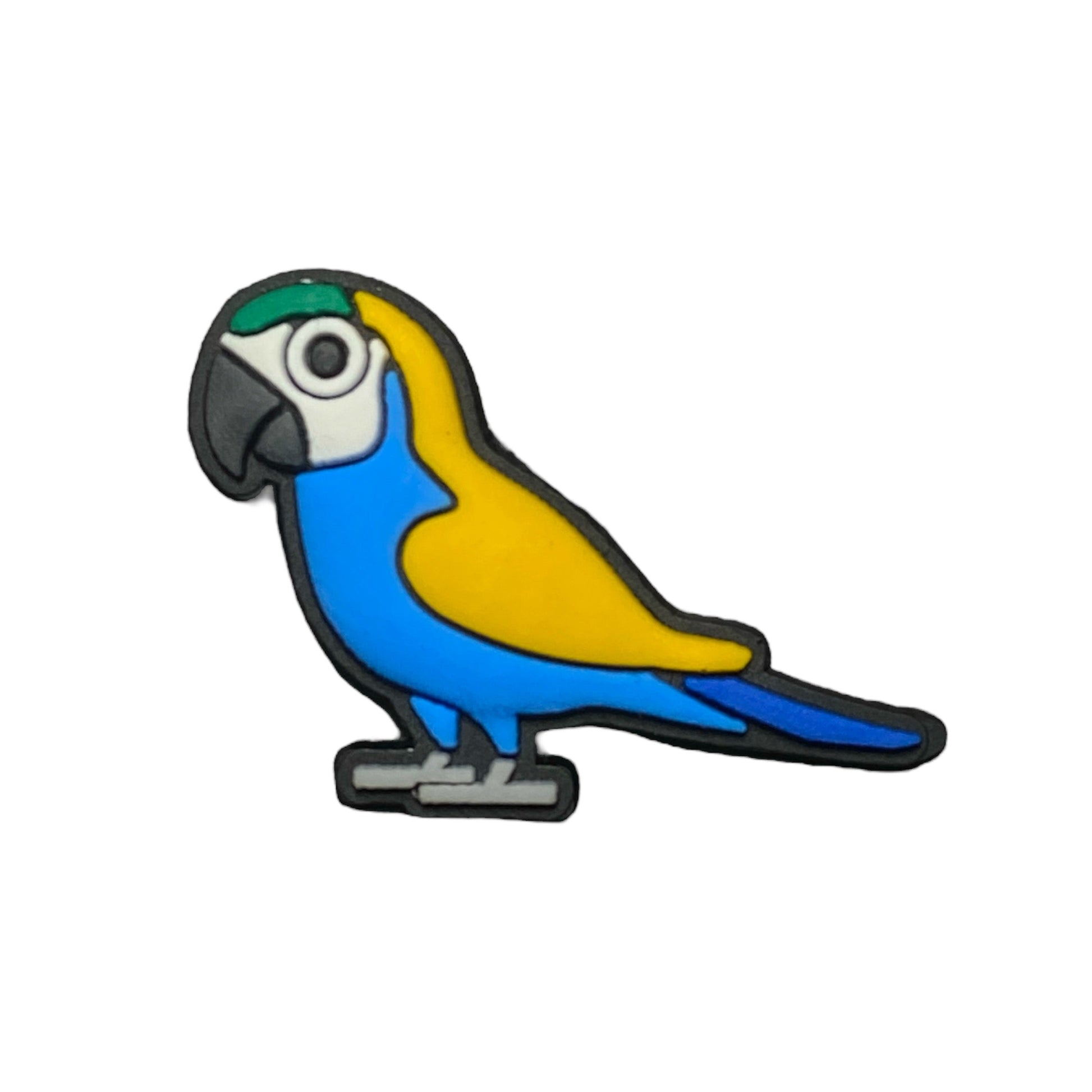 Animals - Bird - Macaw Blue and Yellow Shoe Charm