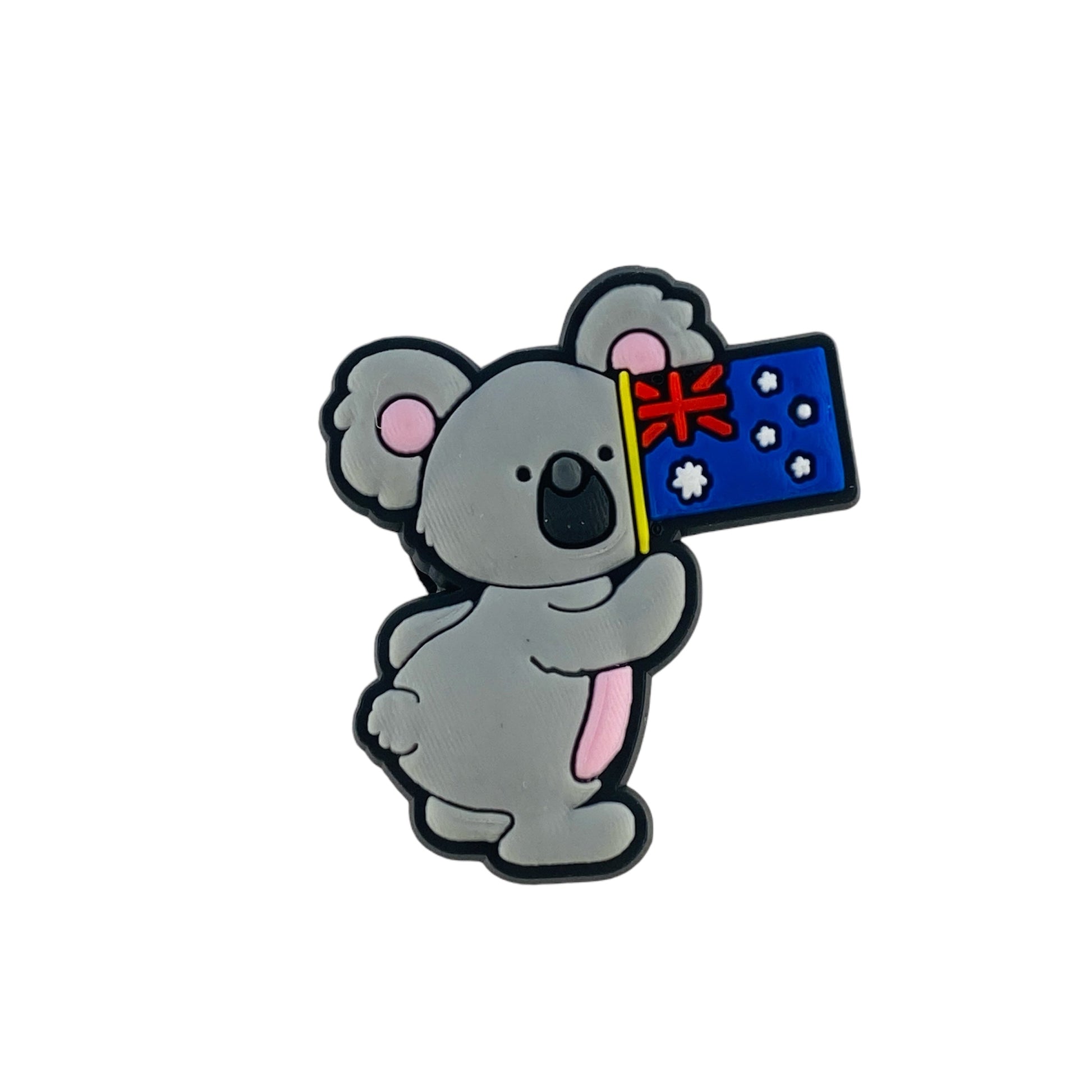 Travel - Australia - Koala with Australian Flag Shoe Charm