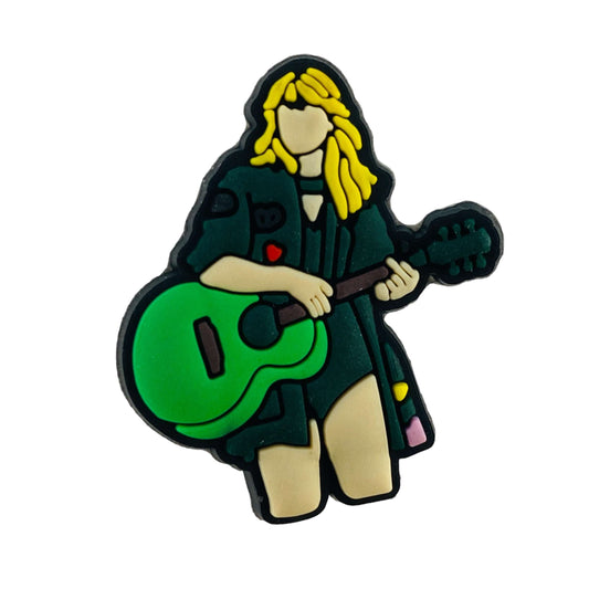 Celebrities - Taylor Swift - Green Guitar Shoe Charm