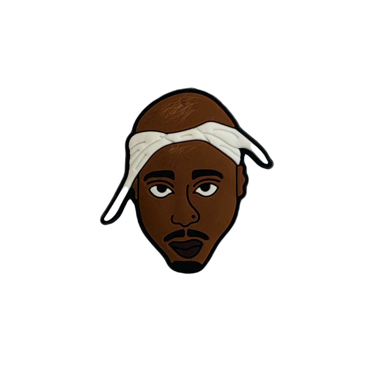 Celebrities - Singer - Tupac Rapper Face Shoe Charm