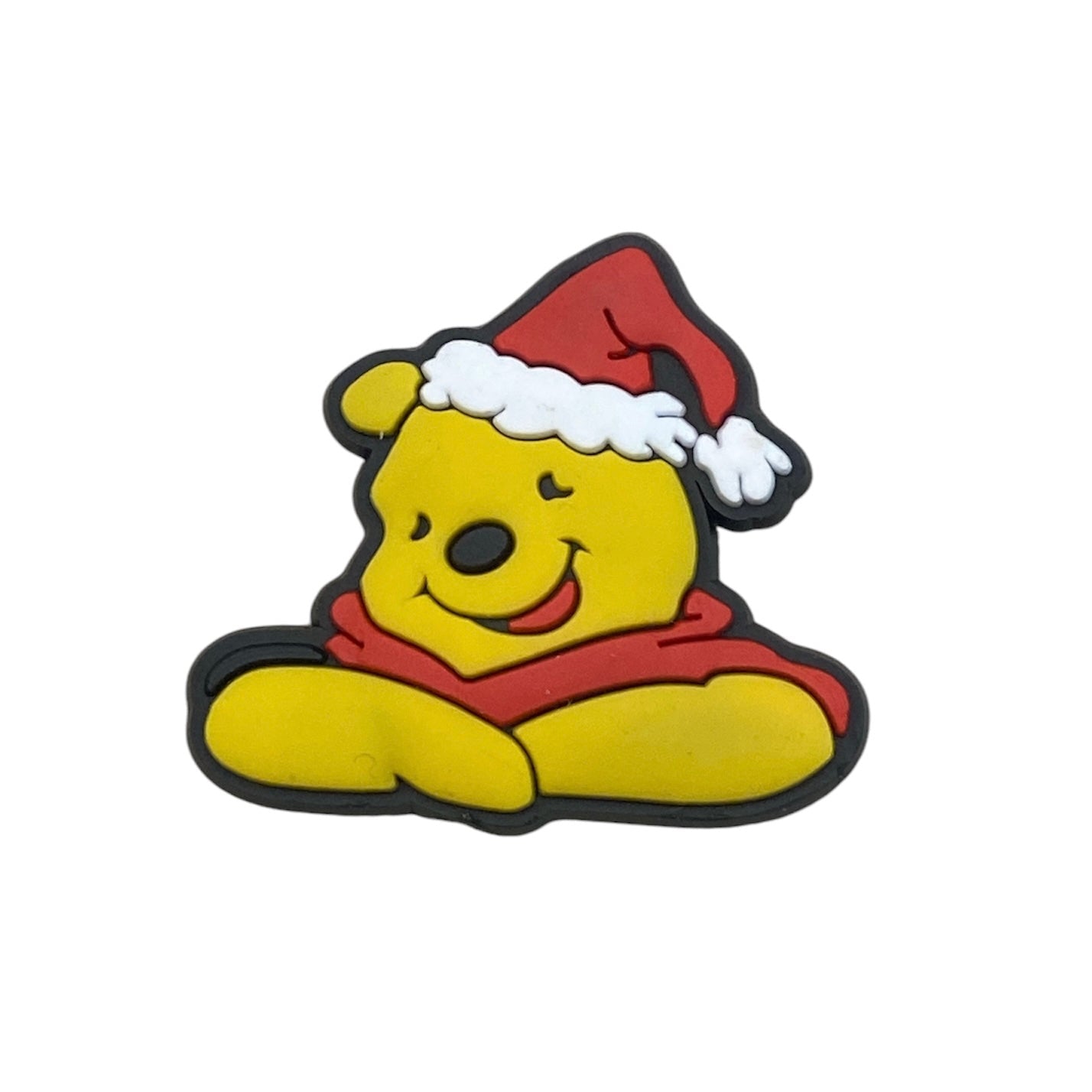 Movies - Winnie The Pooh & Friends - Winnie The Pooh wearing Red Christmas Hat Character Shoe Charm