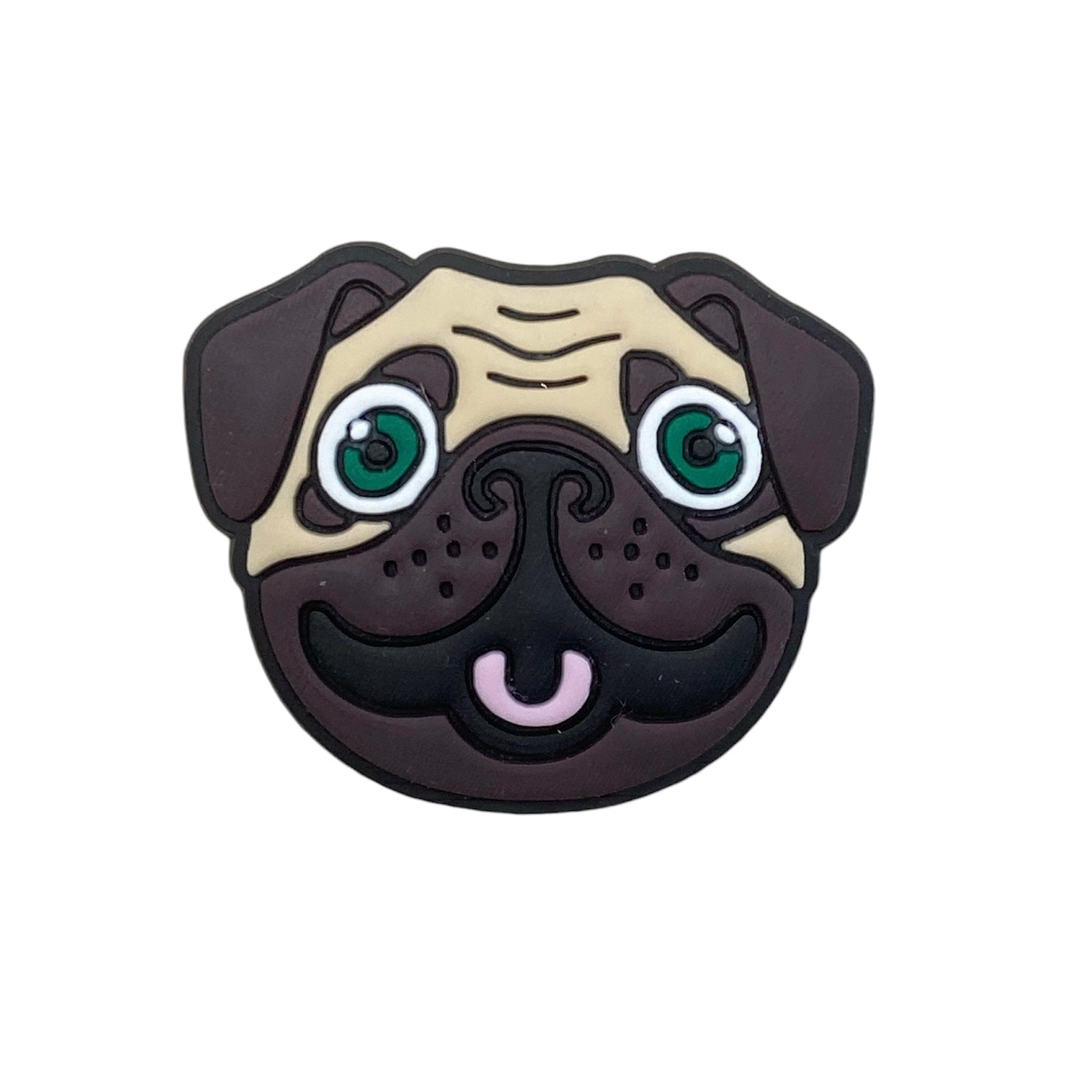 Dogs - Pug Face Shoe Charm