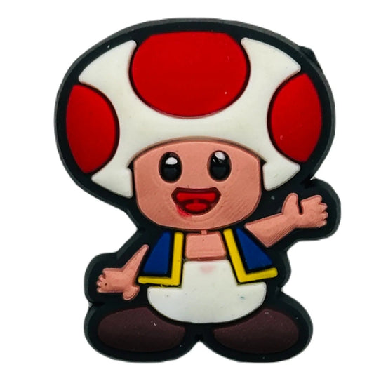 Gaming - Super Mario Bros - Toad Character Shoe Charm