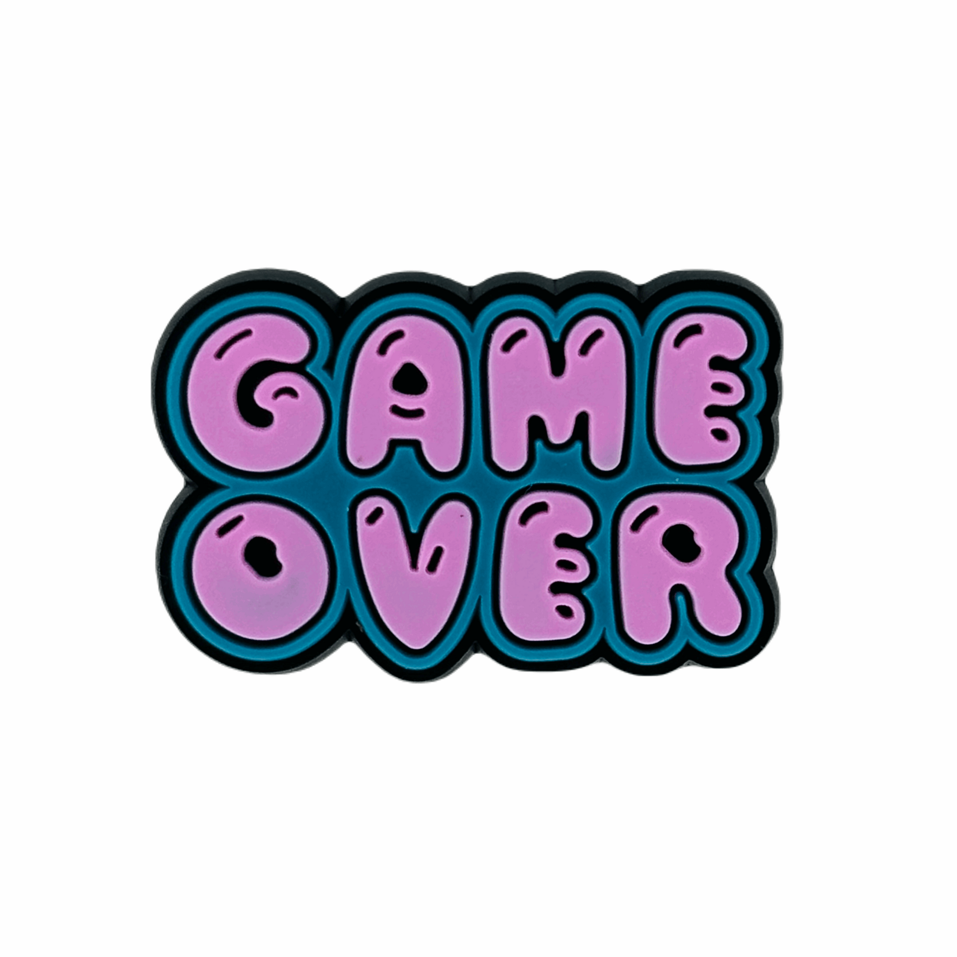 Gaming - Retro Game Over Pink Shoe Charm