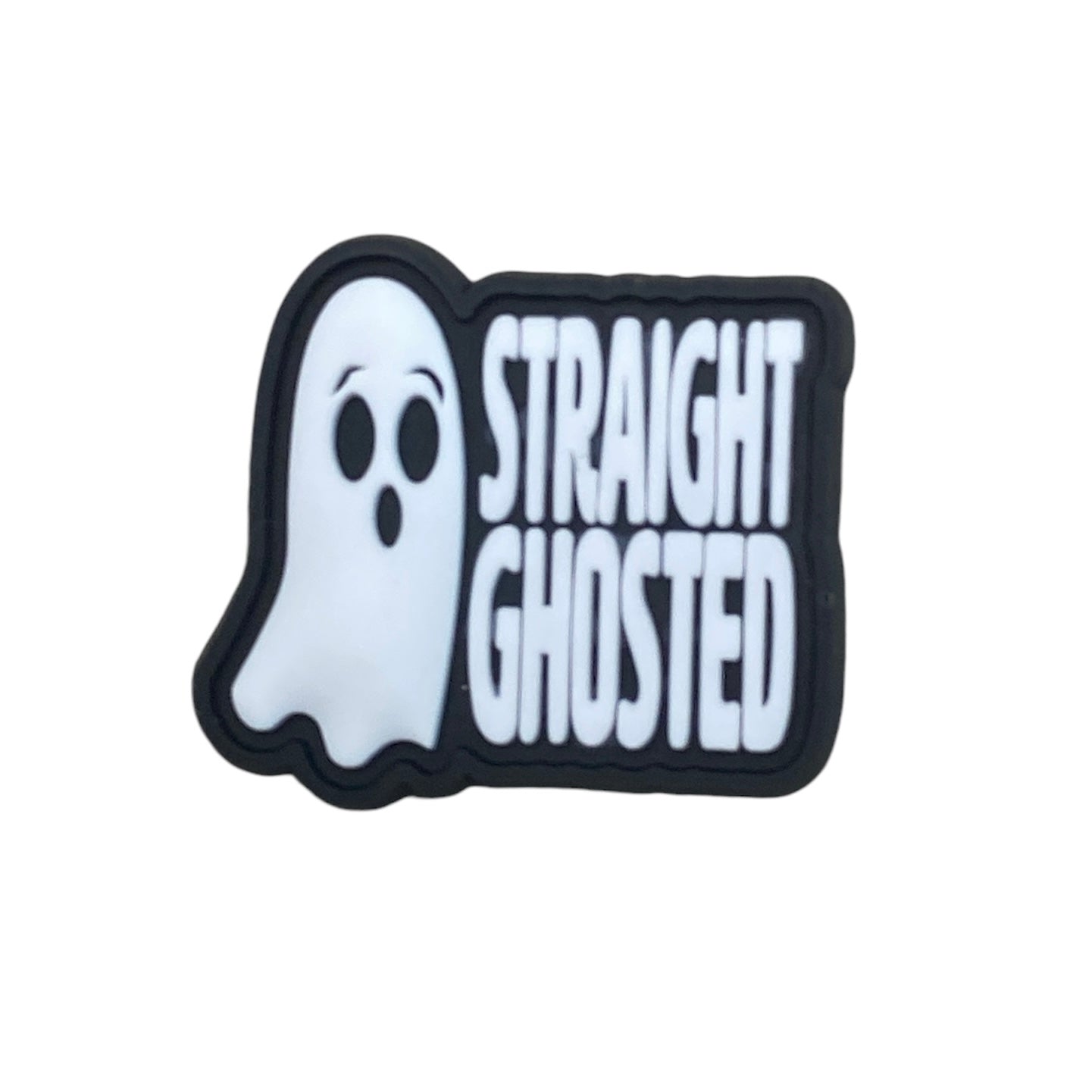 Halloween - Straight Ghosted Shoe Charm