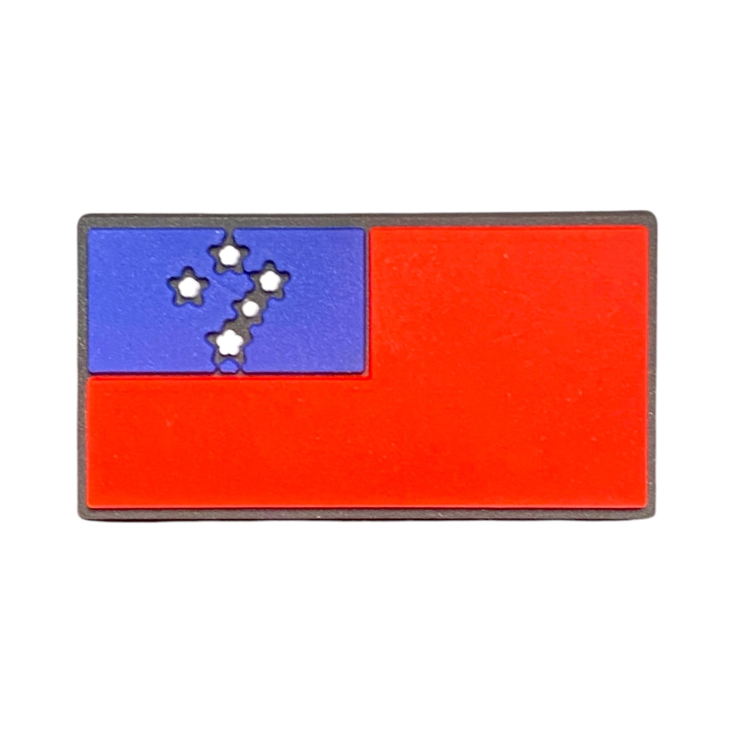 Polynesian - Samoan Flag Shoe Charm