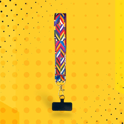 Phone Lanyard with Phone Case Attachment Rainbow Adventure