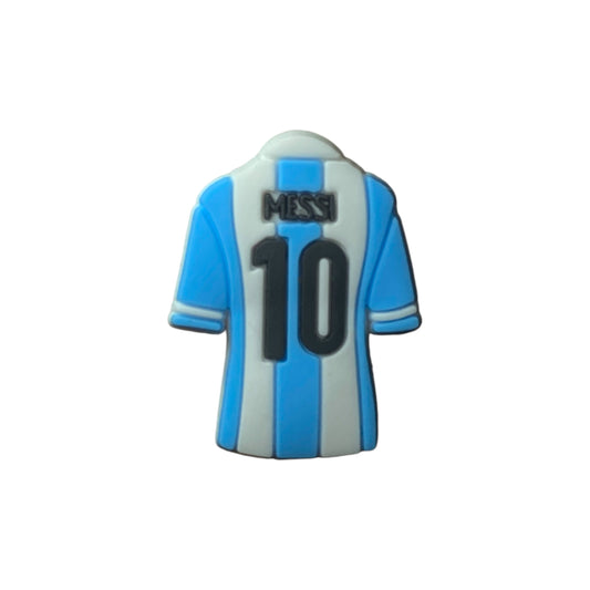 Sports - Football - Lionel Messi Argentina Jersey No. 10 Shoe Charm