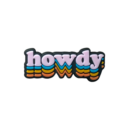 Country - Howdy Sign Shoe Charm