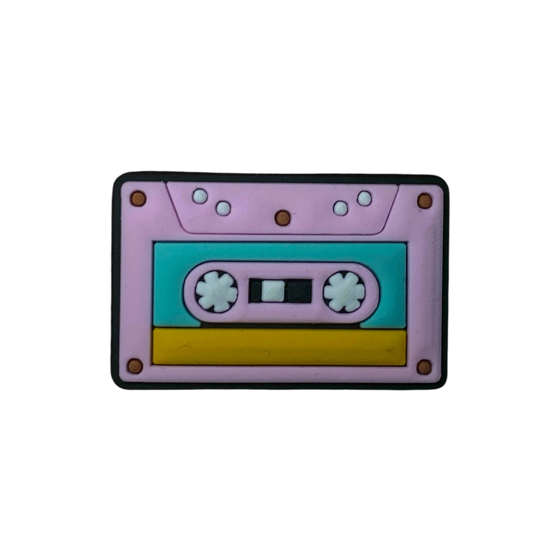 90s Pink Cassette Shoe Charm