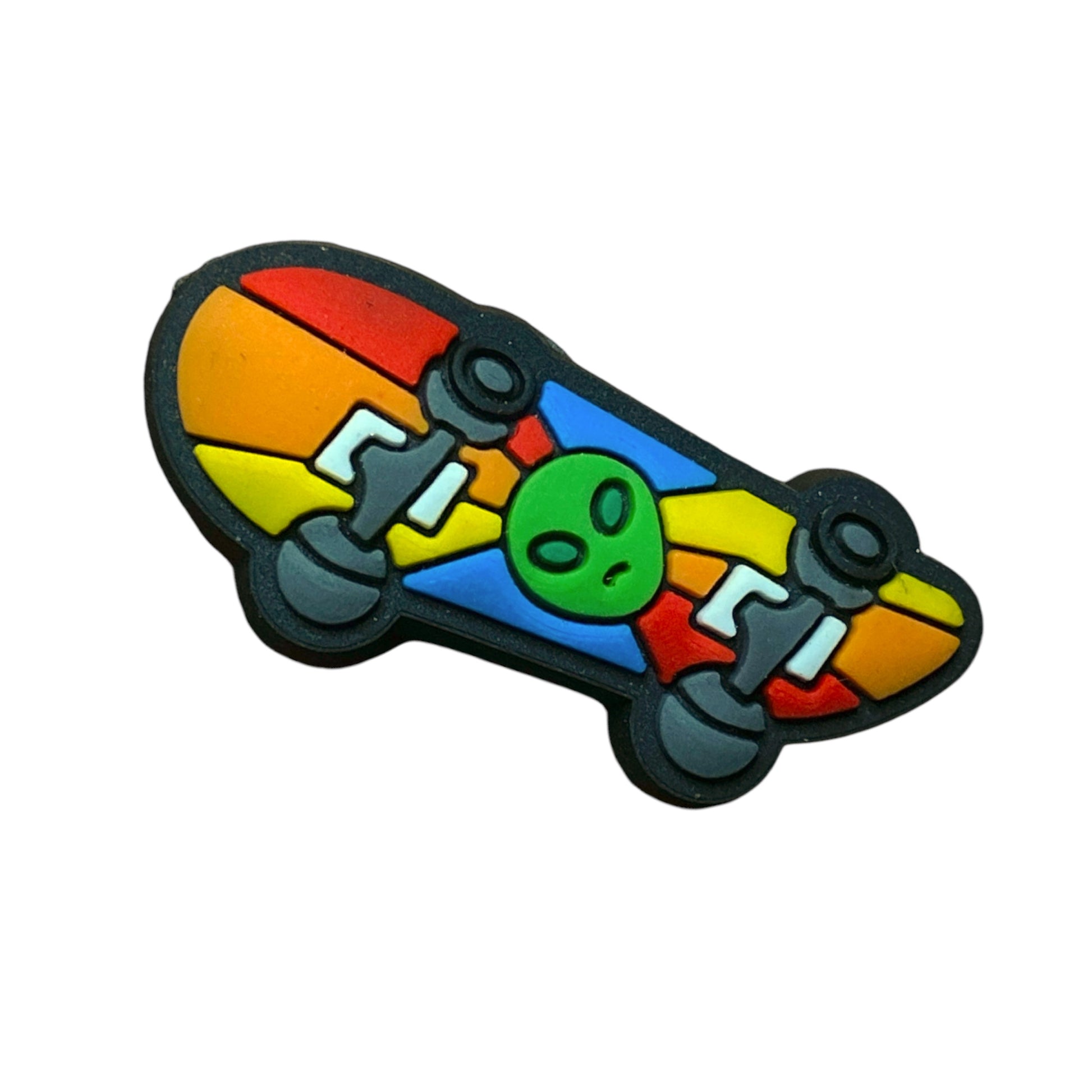 Cars - Colourful Alien Skateboard Shoe Charm