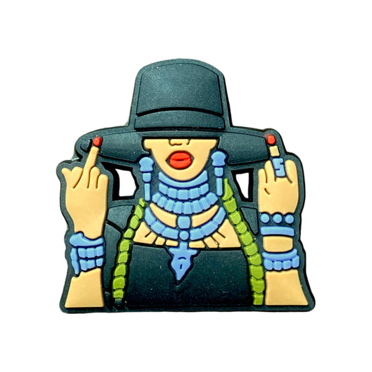 Celebrities - Singer - Beyonce Formation Song Flipping off Middle Finger Shoe Charm