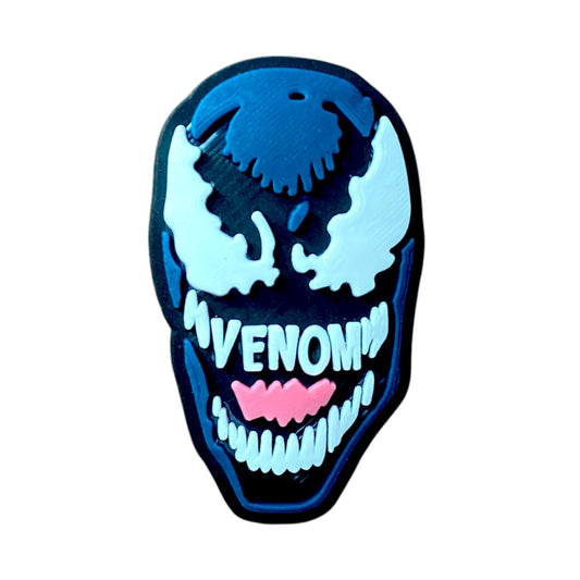 Movies - Marvel - Venom - Venom Blue With Title Face Shoe Charm