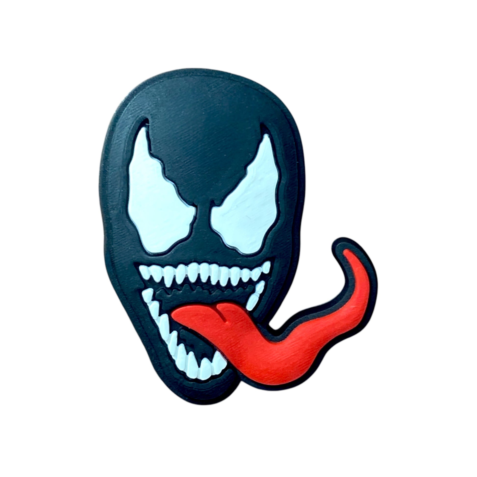 Movies - Marvel - Venom - Venom Black With Tongue Out Face Shoe Charm