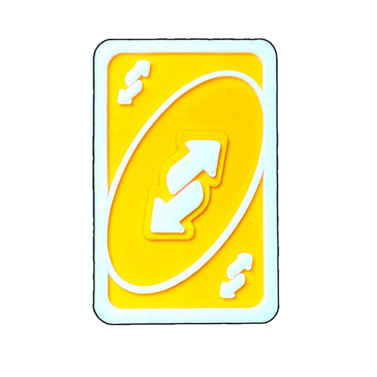 Gaming - UNO Reverse Yellow Card Shoe Charm