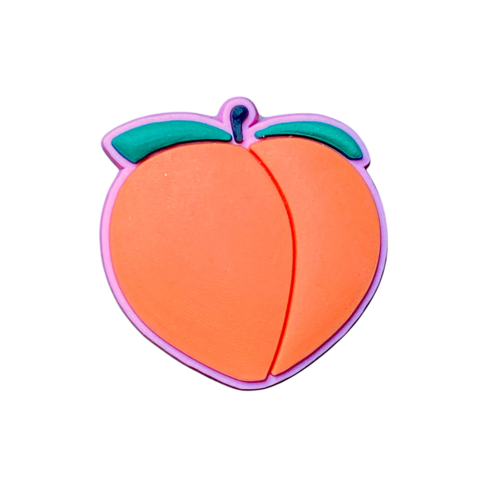 Food - Peach Coral Shoe Charm