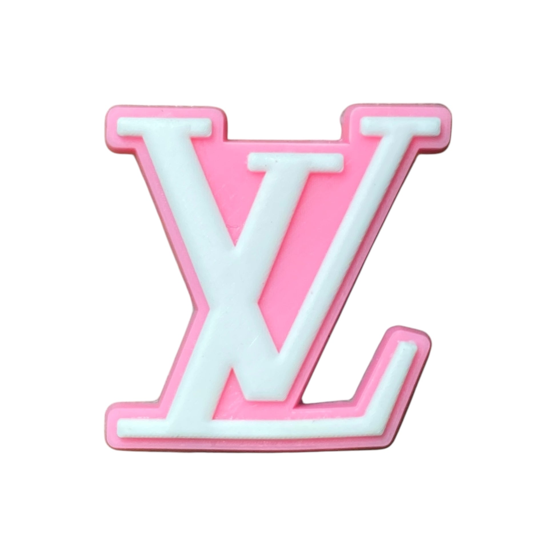 Brands - Louis Vuitton LV Logo Pink Shoe Charm