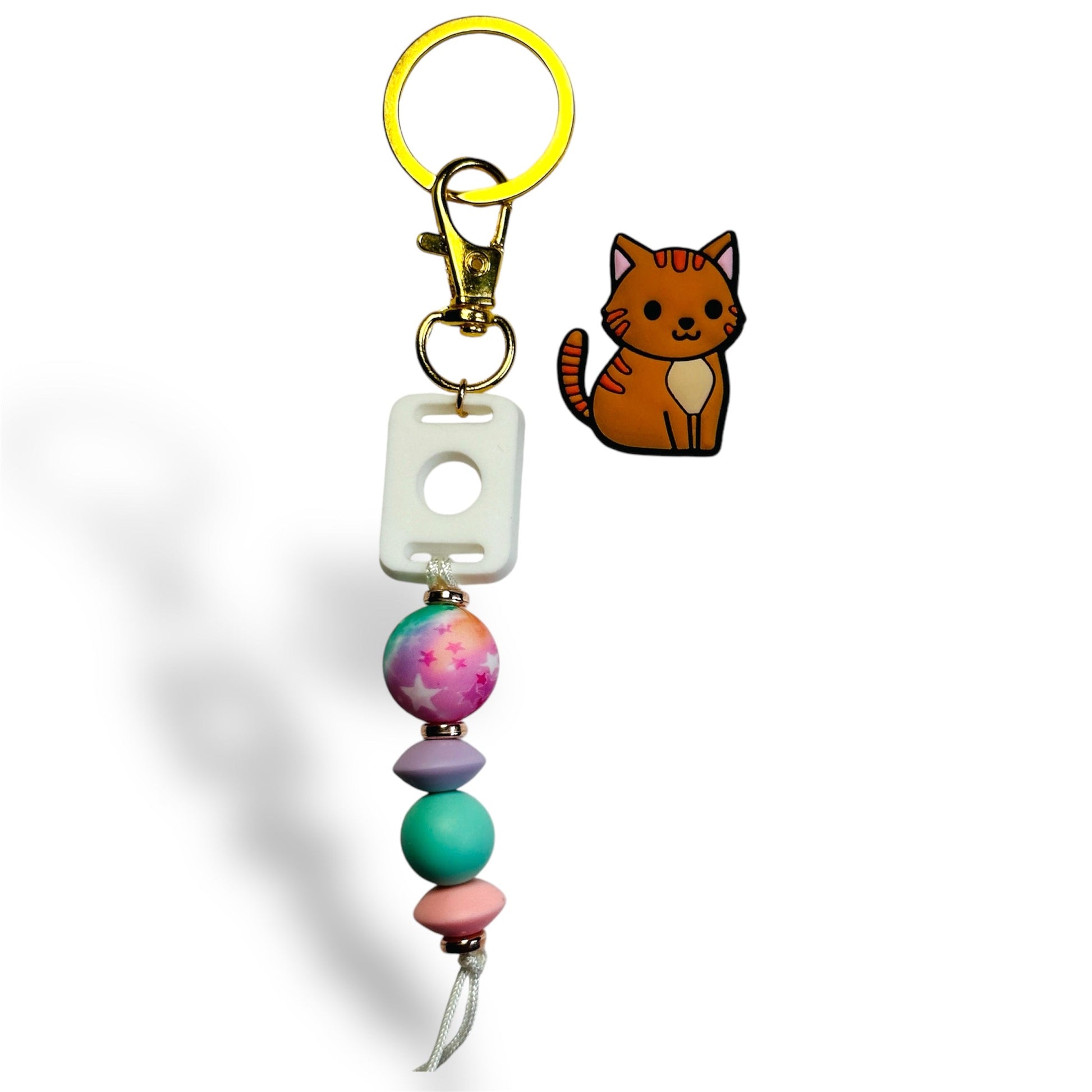 Keychain - Print & Charm Collection Purple Galaxy