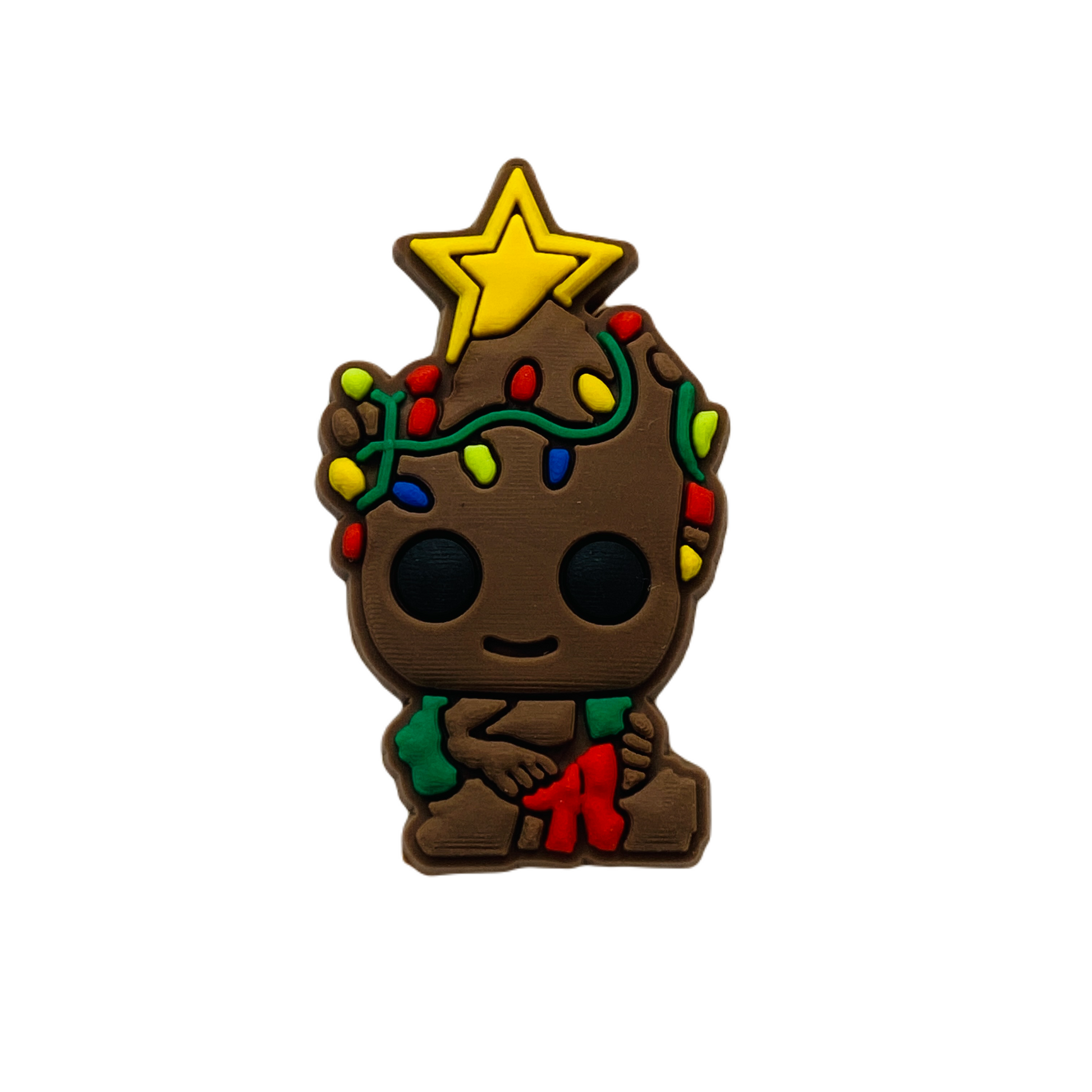 Movies - Marvel - Guardians Of The Galaxy - Baby Groot with Christmas Lights Character 3 Shoe Charm