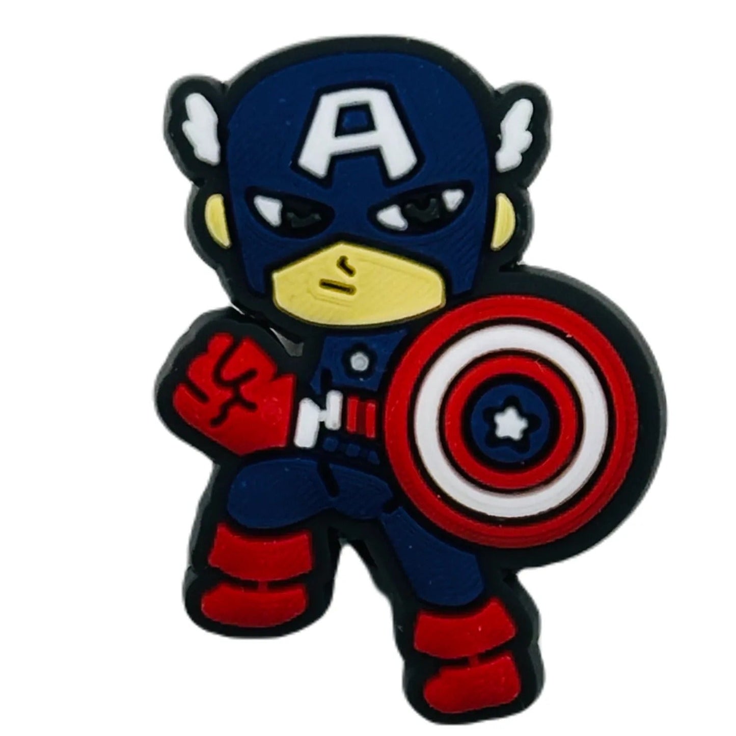 Movies - Marvel - Captain America With Shield Character Shoe Charm