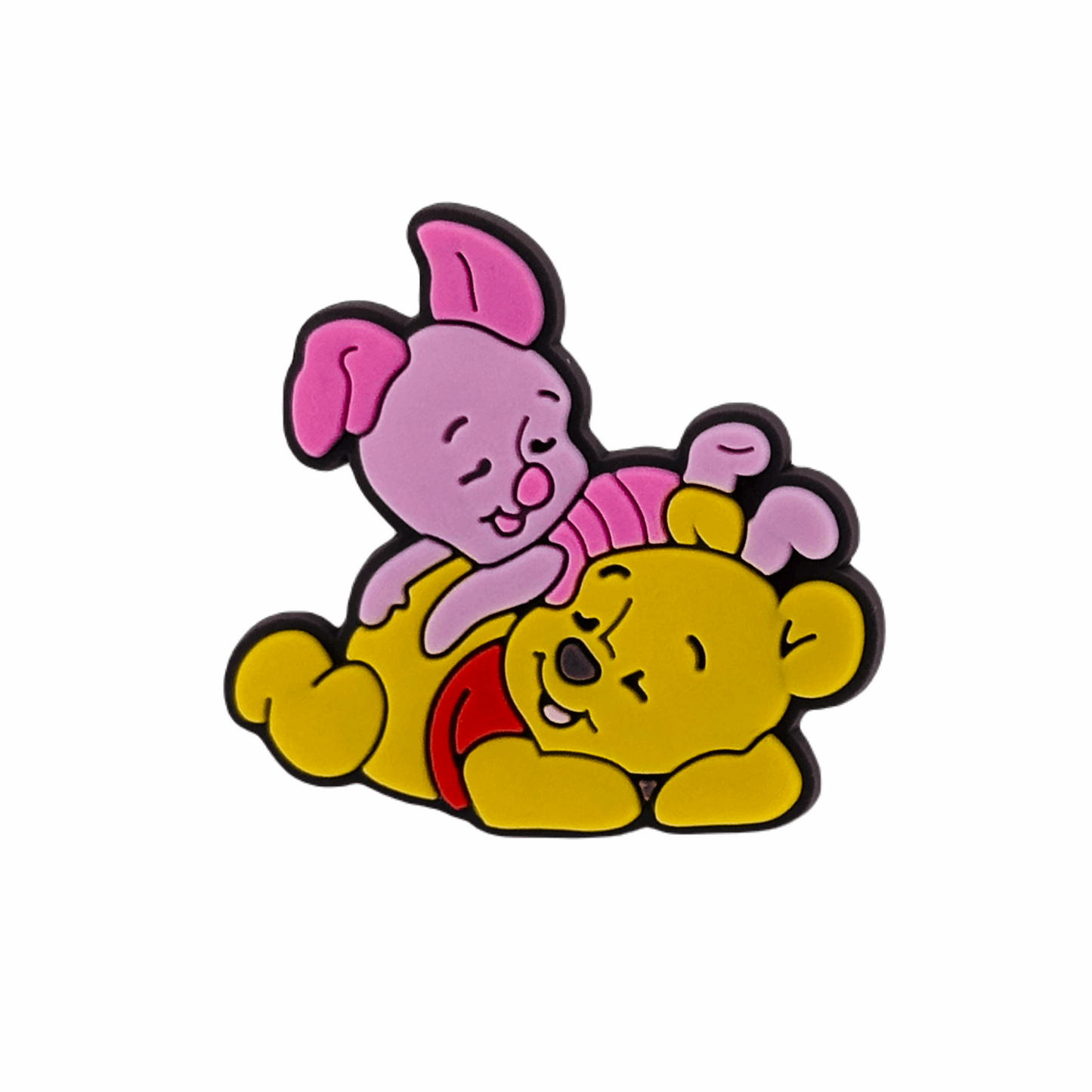 Movies - Winnie The Pooh & Friends - Winnie The Pooh and Pink Piglet Playing Character Shoe Charm