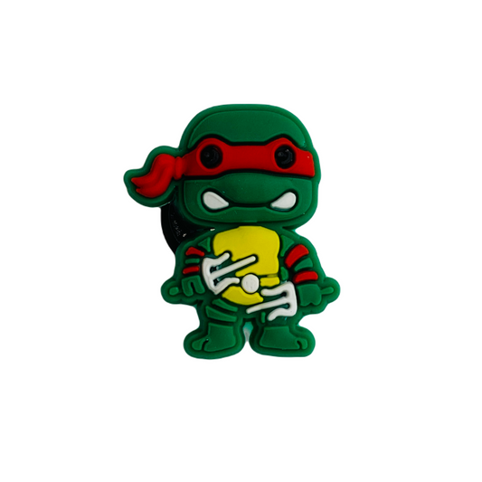 Movies - TMNT Teenage Mutant Ninja Turtles - Raphael Red Character Shoe Charm