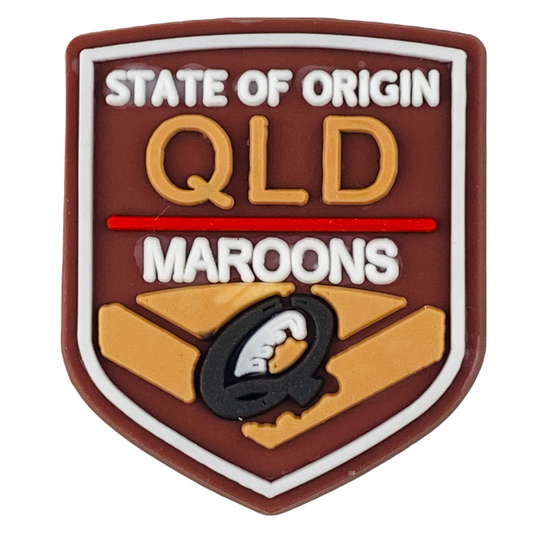 Sports - NRL - State Of Origin - QLD Maroons Team Logo Shoe Charm