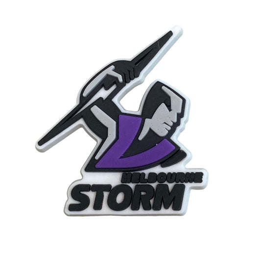 Sports - NRL - Melbourne Storm Team Logo 2 Shoe Charm