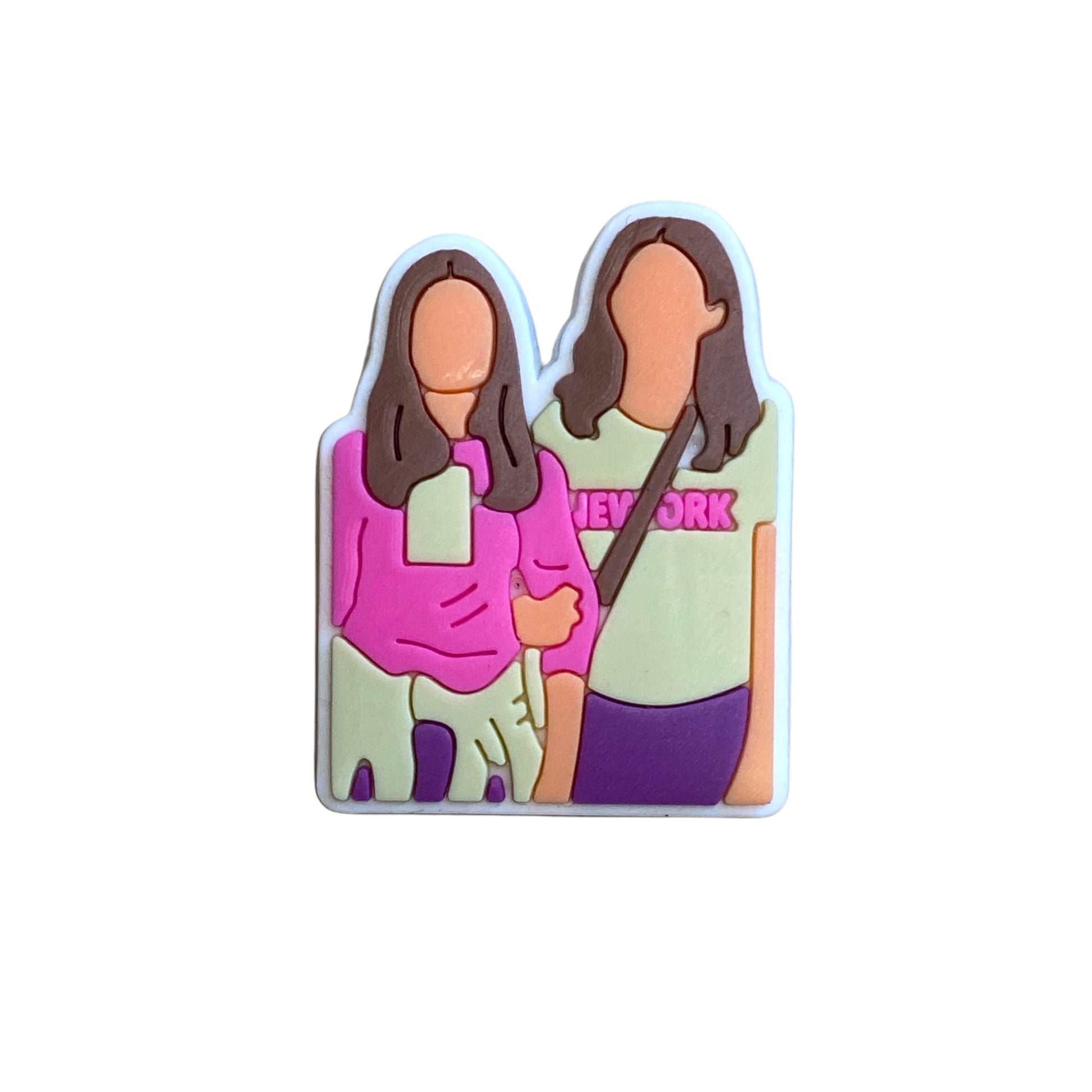 TV - Gilmore Girls - Lorelai and Rory Character Shoe Charm