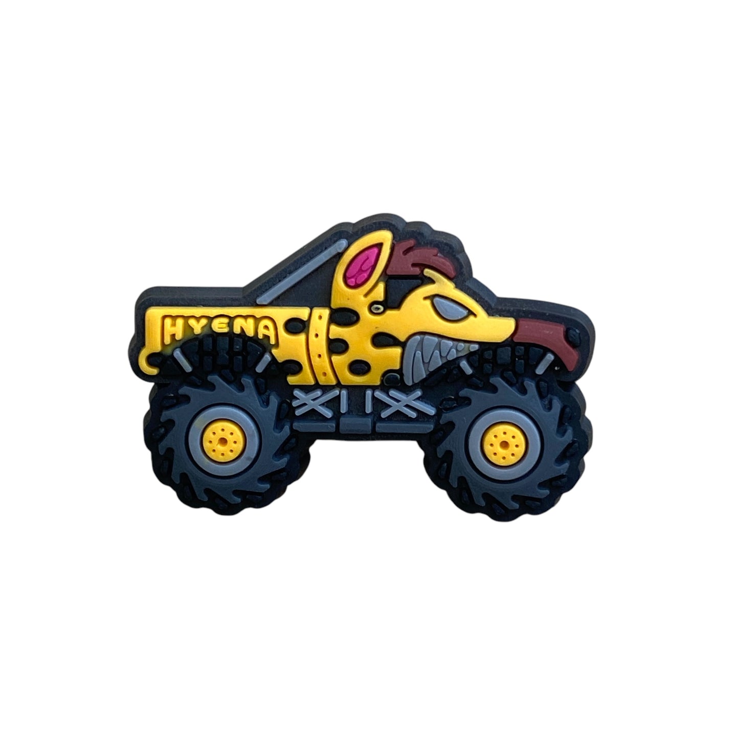 Cars - Monster Truck Yellow Hyena Shape Shoe Charm