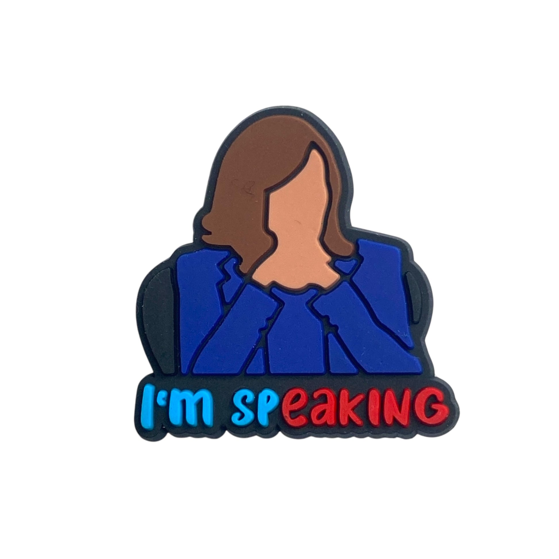 Funny Quotes - Kamala Harris I'm Speaking Shoe Charm