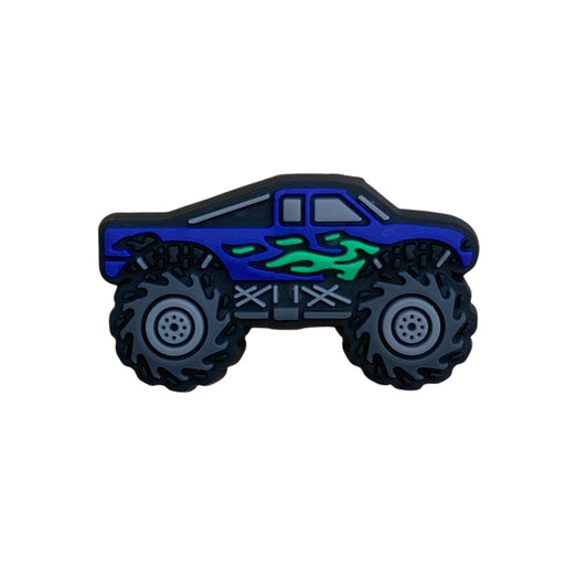 Cars - Monster Truck Blue and Green Shoe Charm