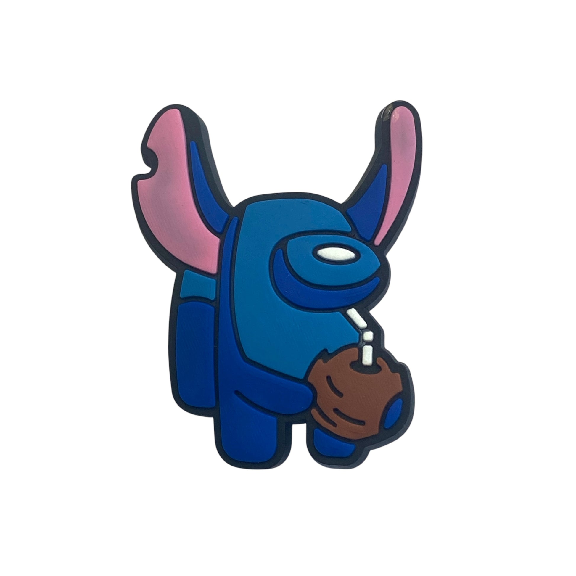 Gaming - Among Us - Stitch Drinking From A Coconut Character Shoe Charm