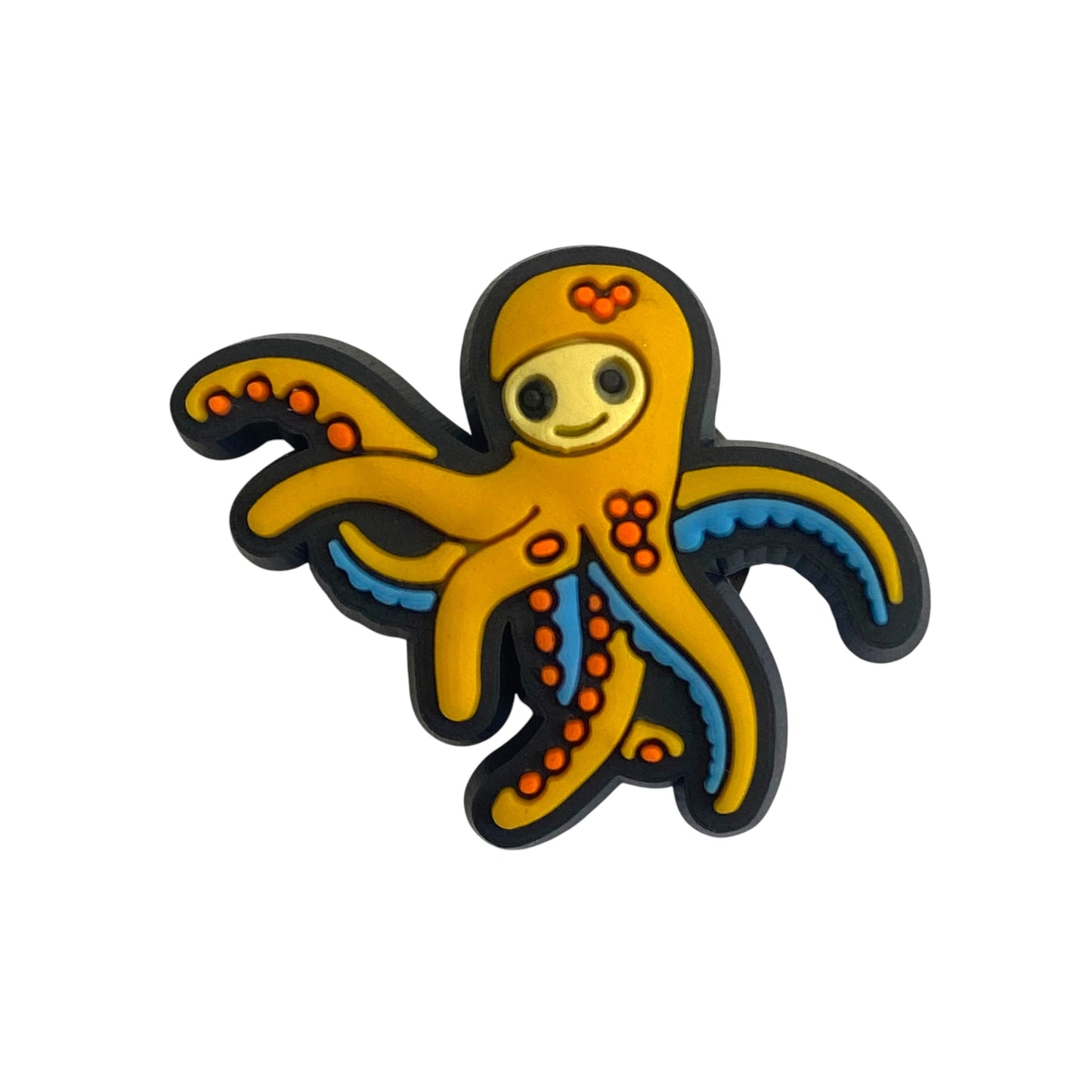 Animals - Octopus Orange and Blue Shoe Charm