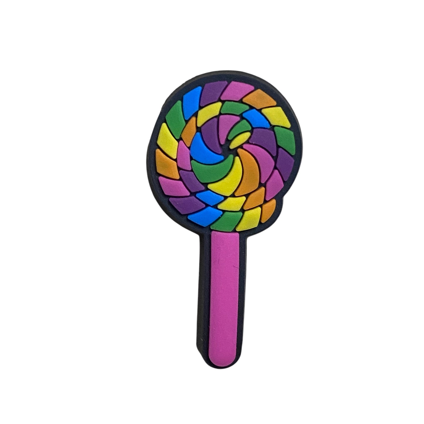 Food - Lollipop Rainbow Shoe Charm