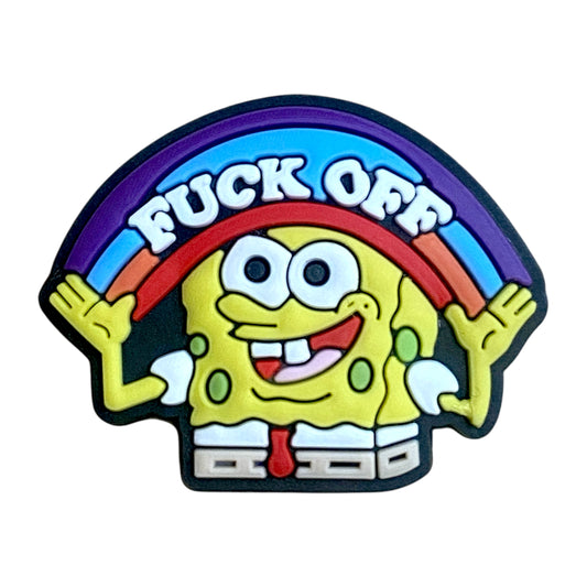 18+ Spongebob Squarepants Fuck Off Shoe Charm