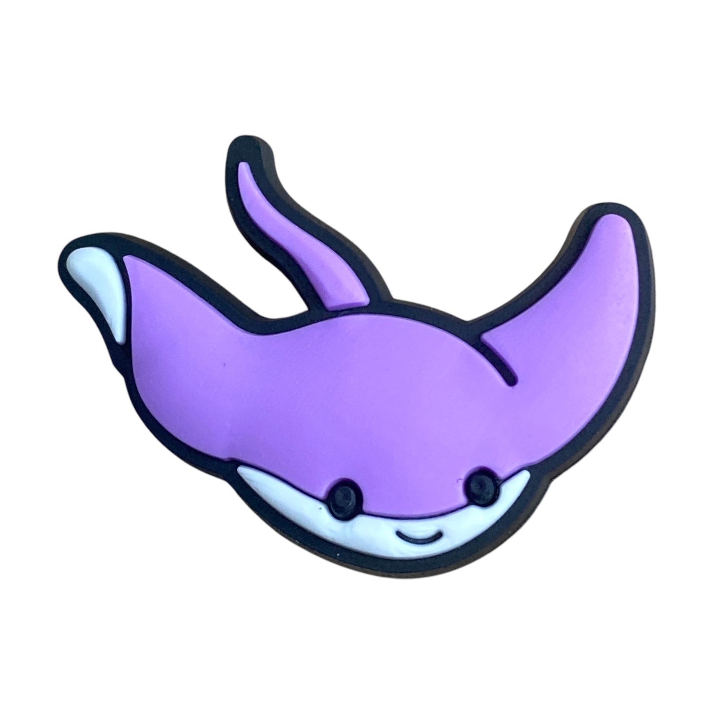 Animals - Stingray in Sea Beach Purple Shoe Charm