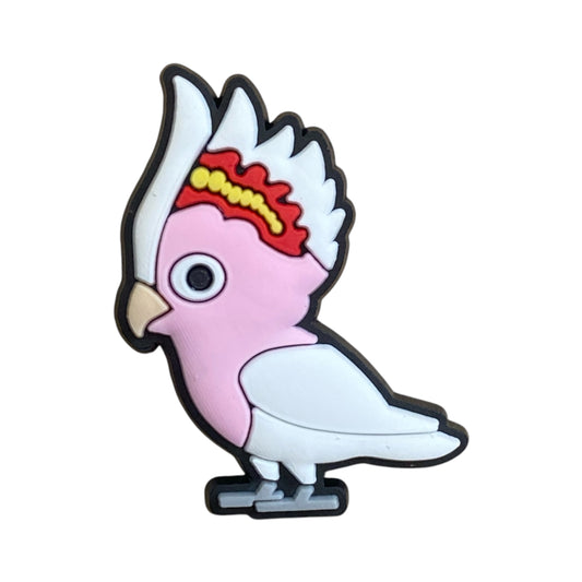 Animals - Bird - Australian Cockatoo Pink Shoe Charm