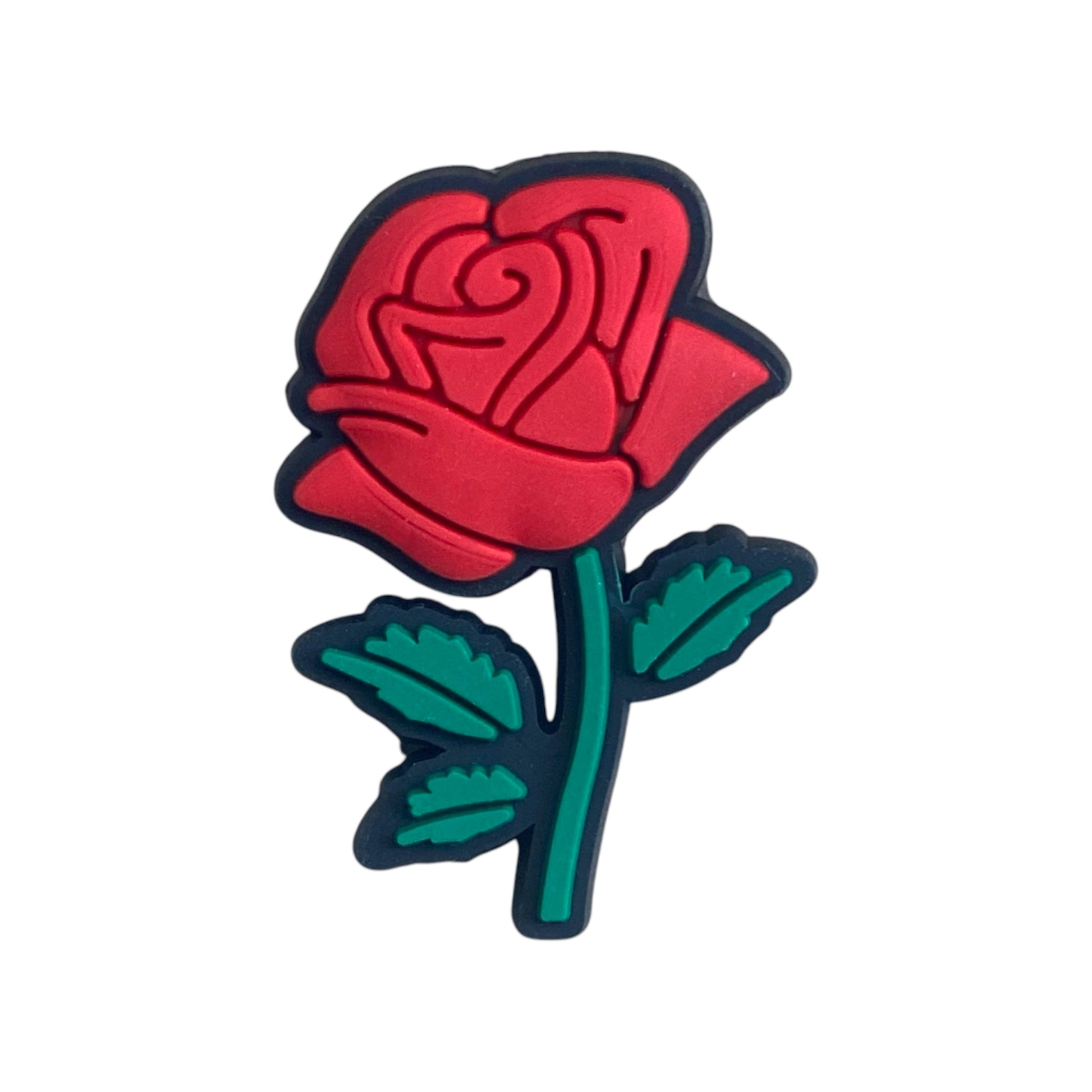 Valentines Day - Red Rose Shoe Charm