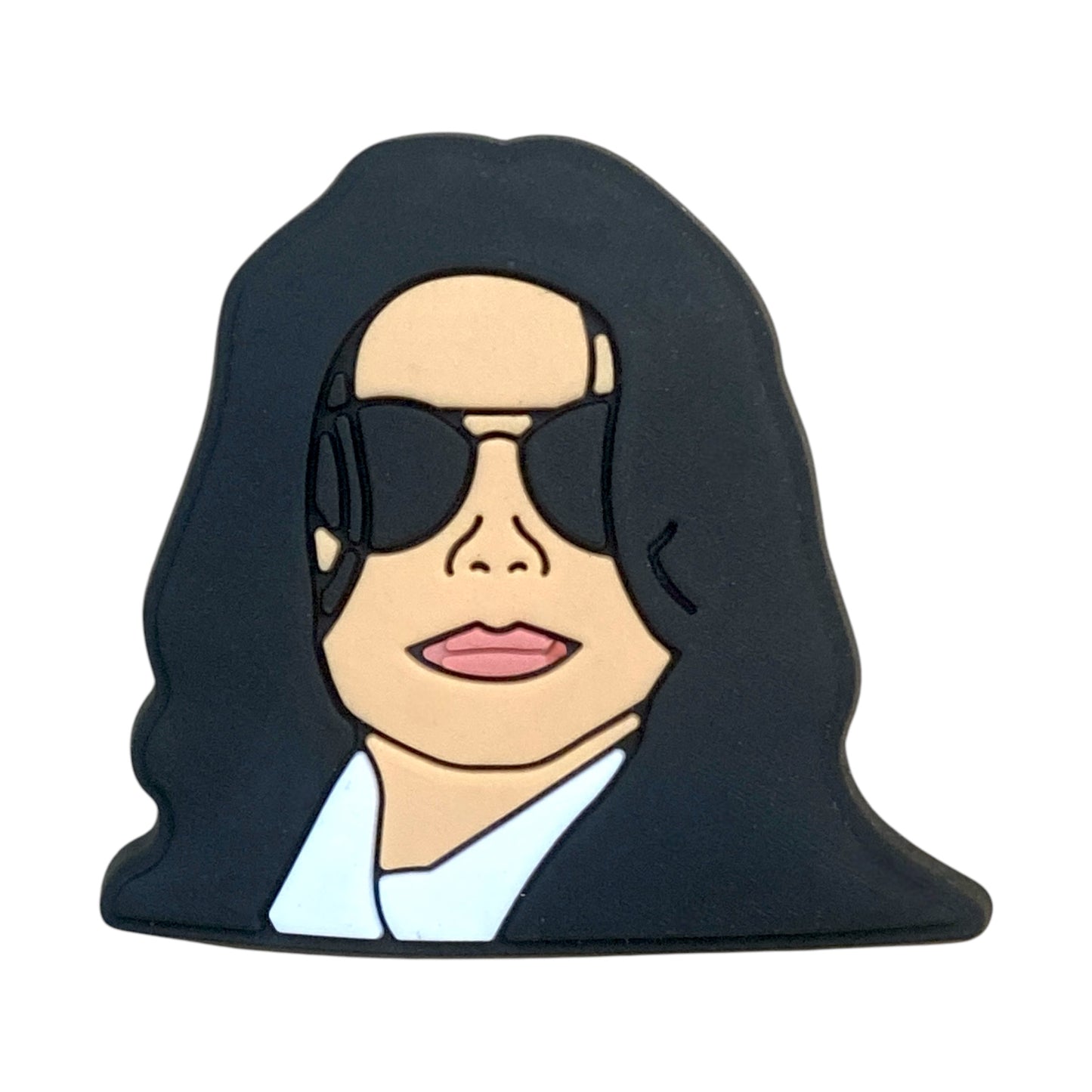 Celebrities - Singer - Michael Jackson in Black Suit and Black Sunglasses Shoe Charm