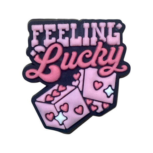 Valentines Day - Feeling Lucky Pink Shoe Charm