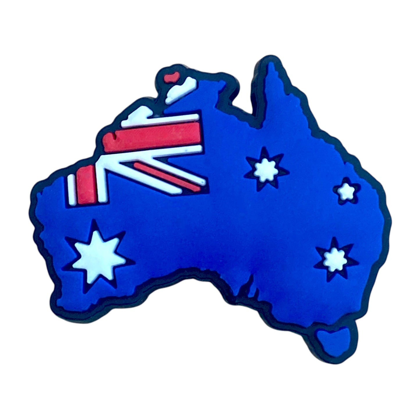 Travel - Australia - Flag in Map Shoe Charm