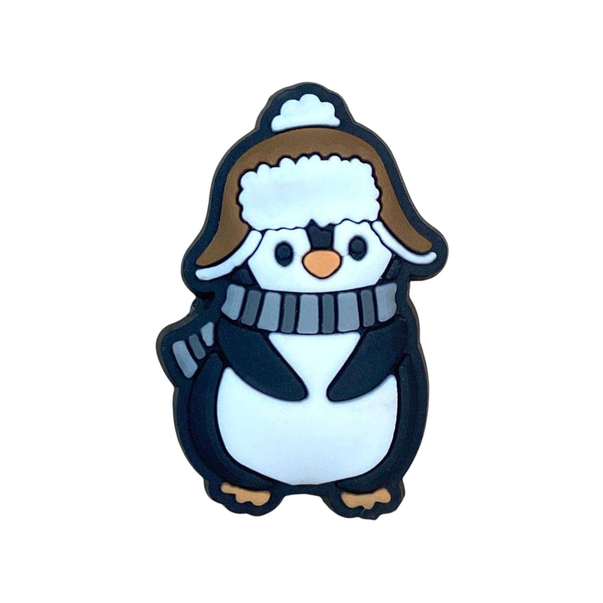 Animals - Penguin Wearing Scarf and Trapper Hat Shoe Charm