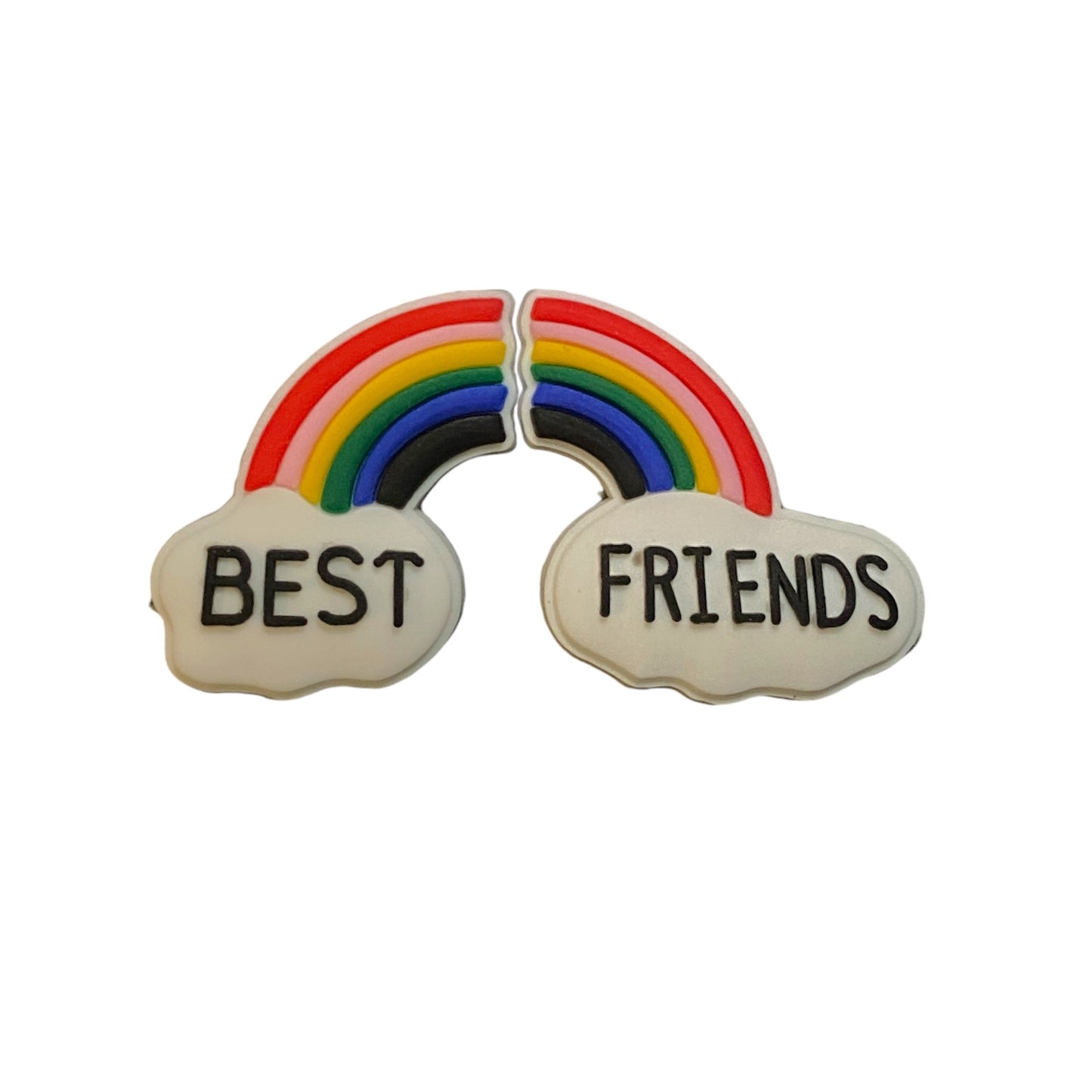 Friendship Day - Best Friends Rainbow Shoe Charms (2 Charms)