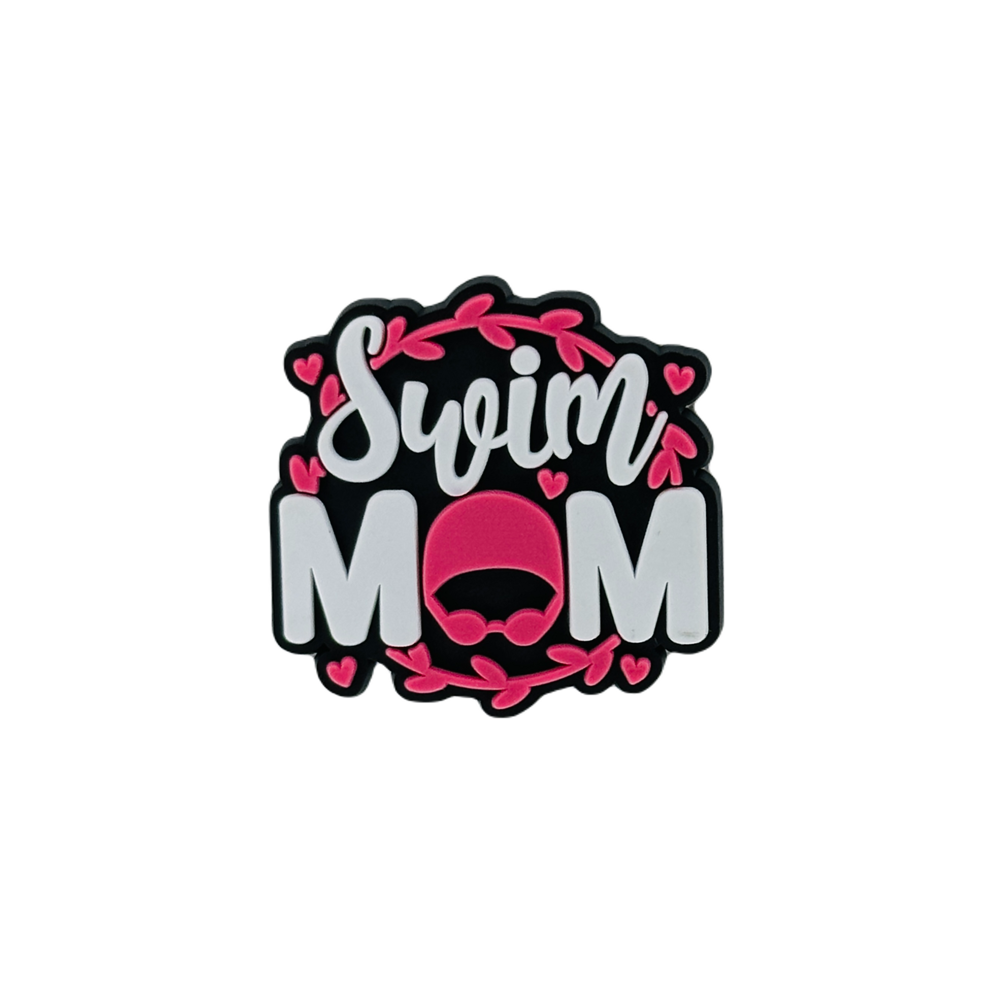 Mothers Day - Swim Mom Pink Shoe Charm