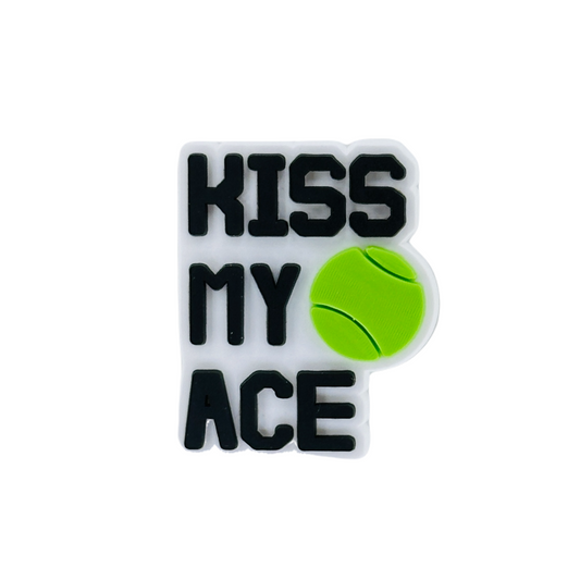 Sports - Tennis - Kiss My Ace Shoe Charm