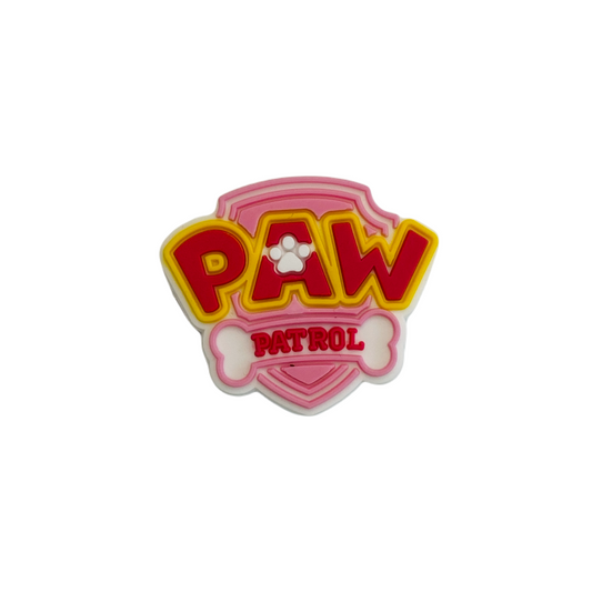 TV - Paw Patrol Pink Logo Shoe Charm