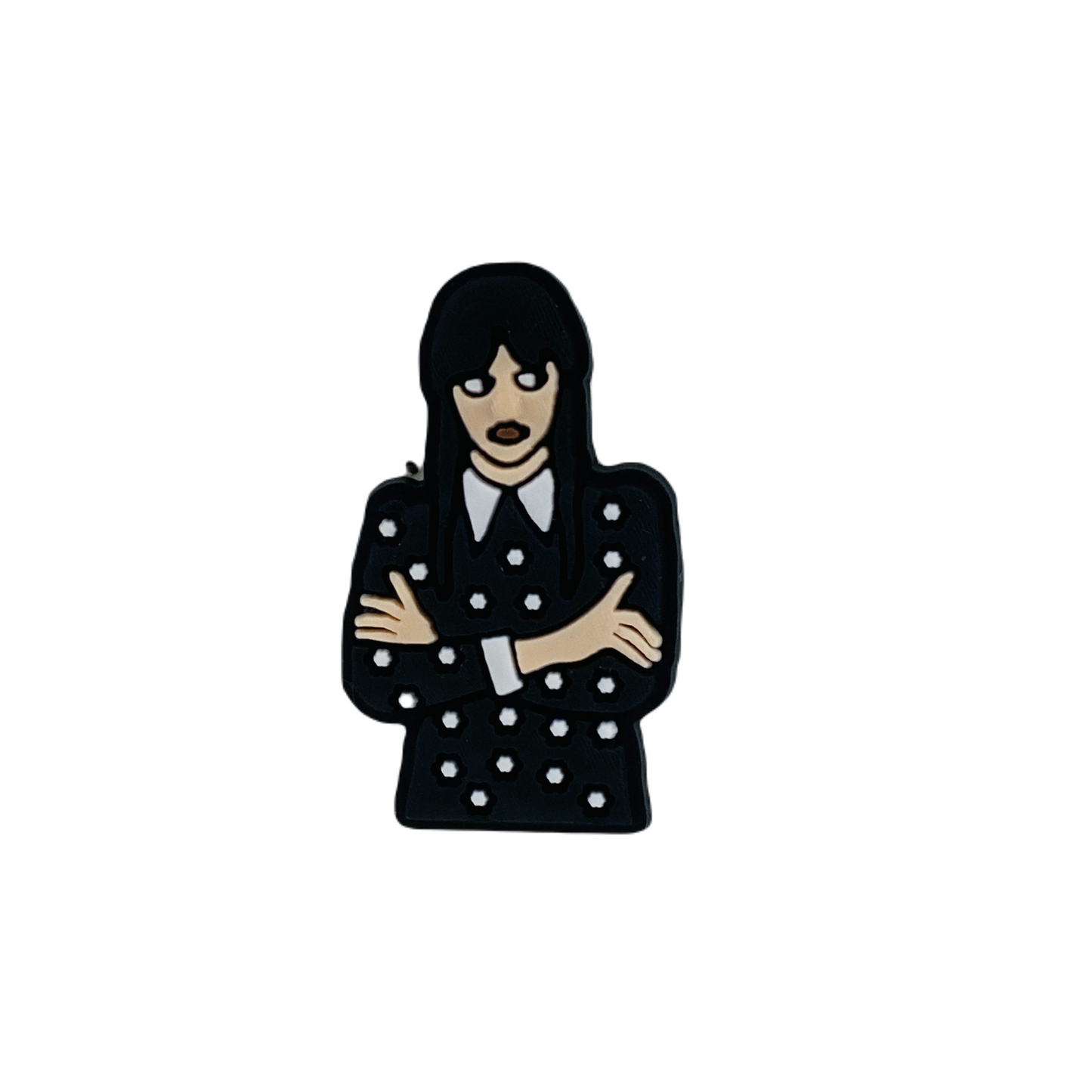 TV - Wednesday Addams Polka Dot Dress Shoe Charm