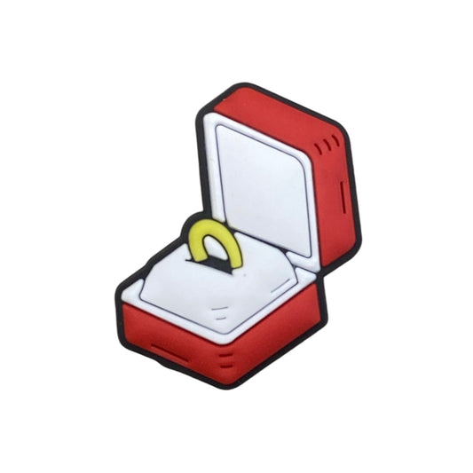 Wedding - Wedding Ring in a Red Box Shoe Charm